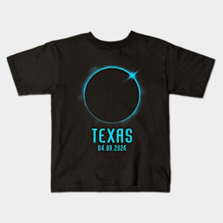 Totality Spring 4.08.24 Total Solar Eclipse 2024 Texas Kids T-Shirt